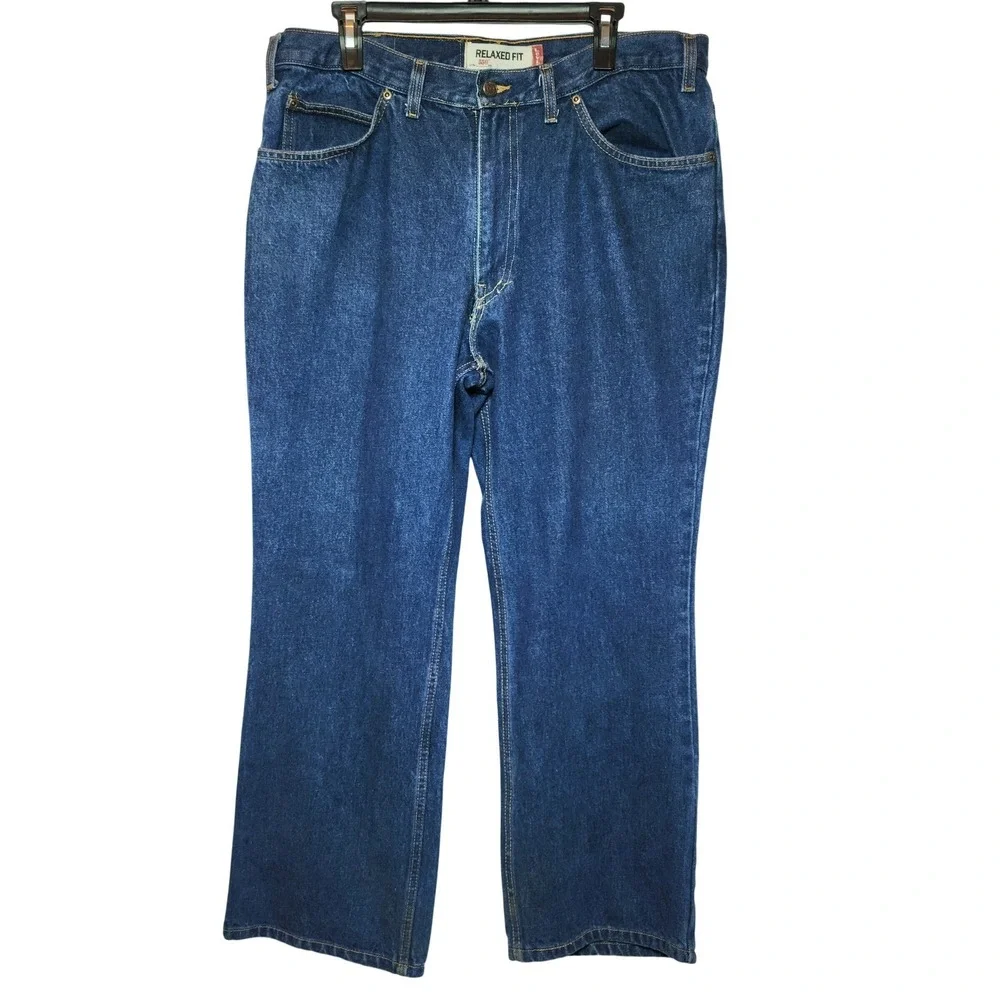 Levi's 505 Relaxed Fit Jeans Men's 38x30 Medium Wash Blue Denim
